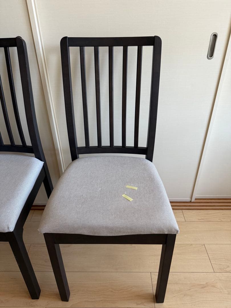 ダークブラウン 伸縮式ダイニングテーブル