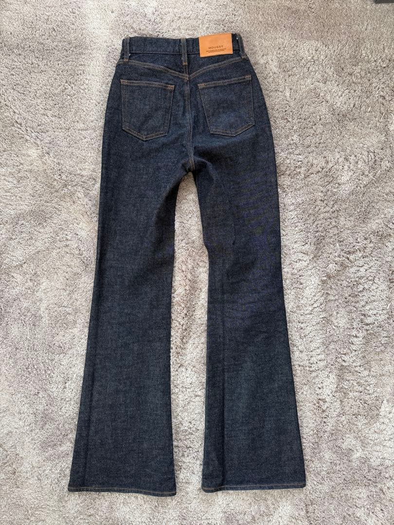 ［美品］moussy mvs FLARE(L) ワンウォッシュ　24インチ