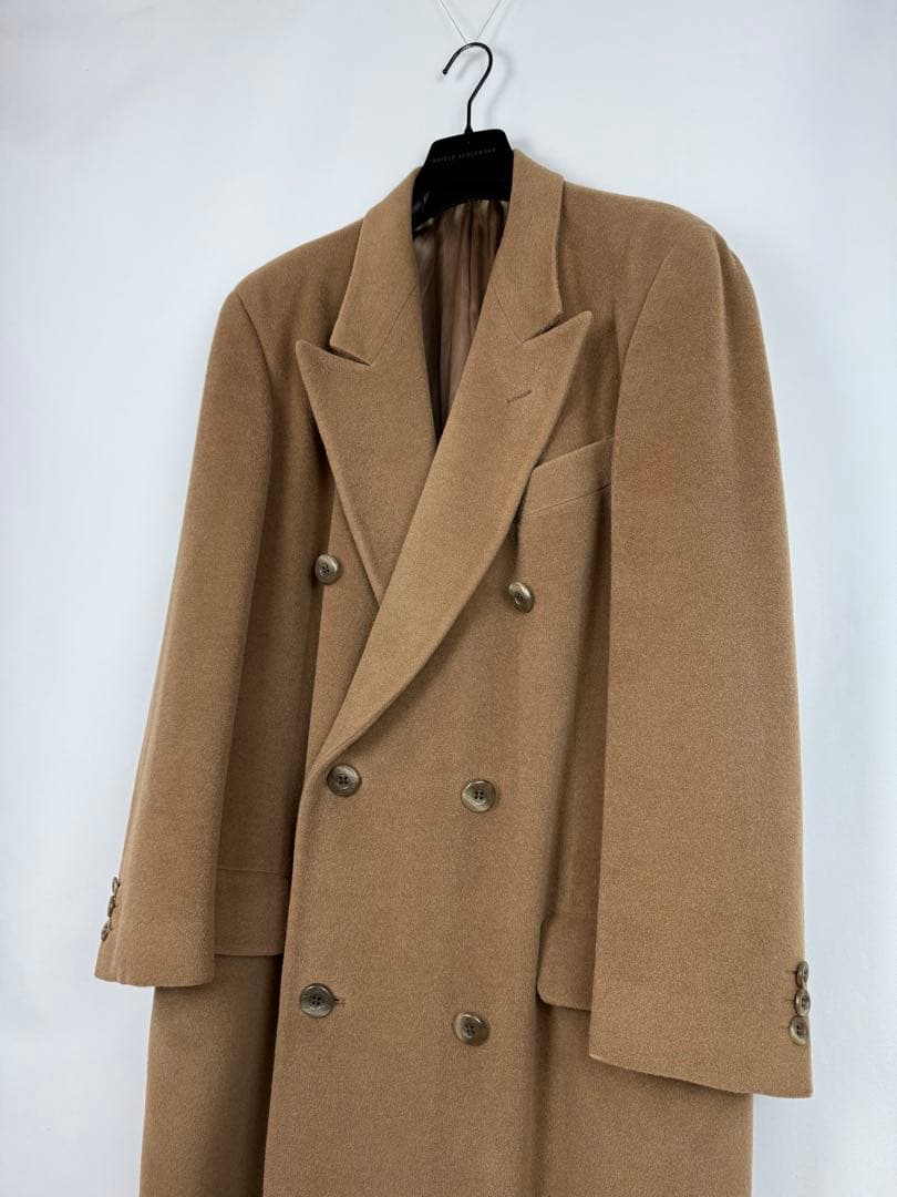 90's GIORGIO ARMANI マキシ丈 ダブル チェスターコート