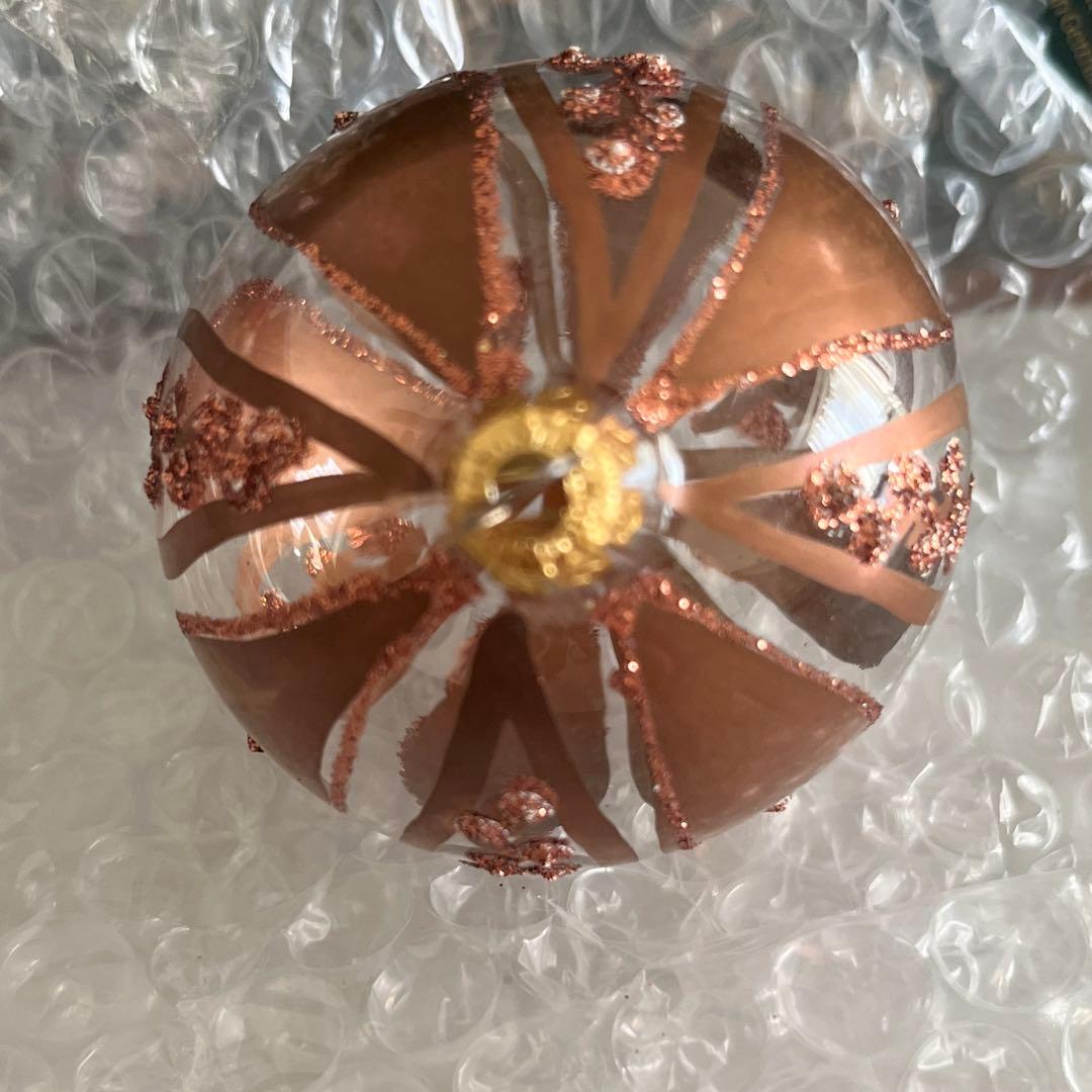 ボヘミアングラス　クリスマスツリーボール6個　代官山クリスマスカンパニー