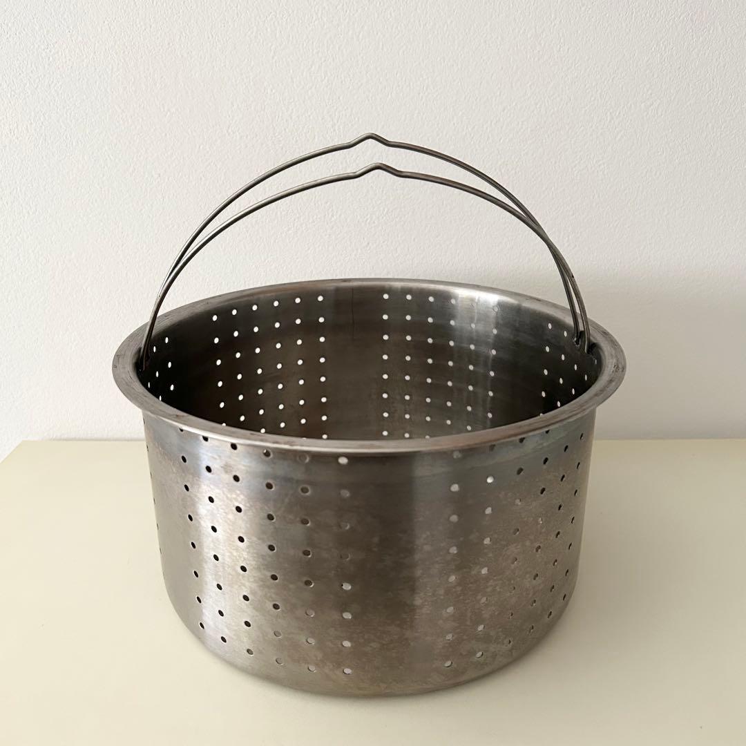 アサヒ軽金属 ゼロ活力なべ ZK型 圧力鍋 4〜5回使用品 ザル付き