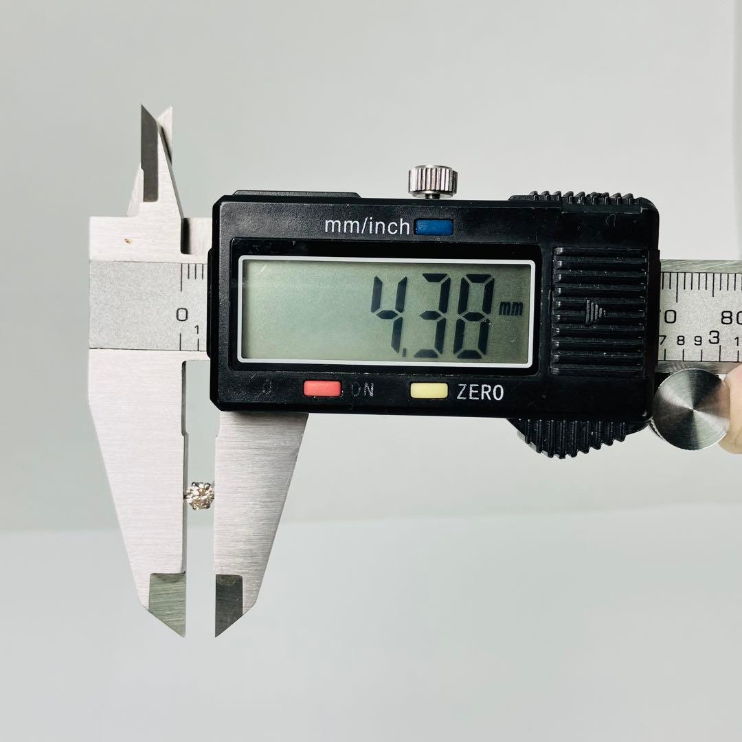 Pt900 1粒 天然ダイヤモンドピアス D:0.25‪✕‬2 計0.50ct