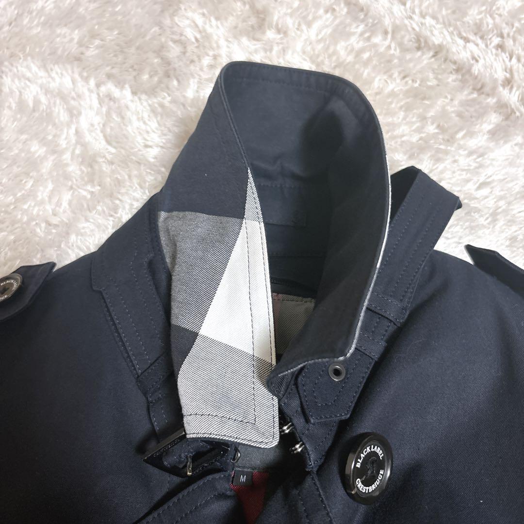 コウ　　ブラックレーベルクレストブリッジ　トレンチコート ブラックM