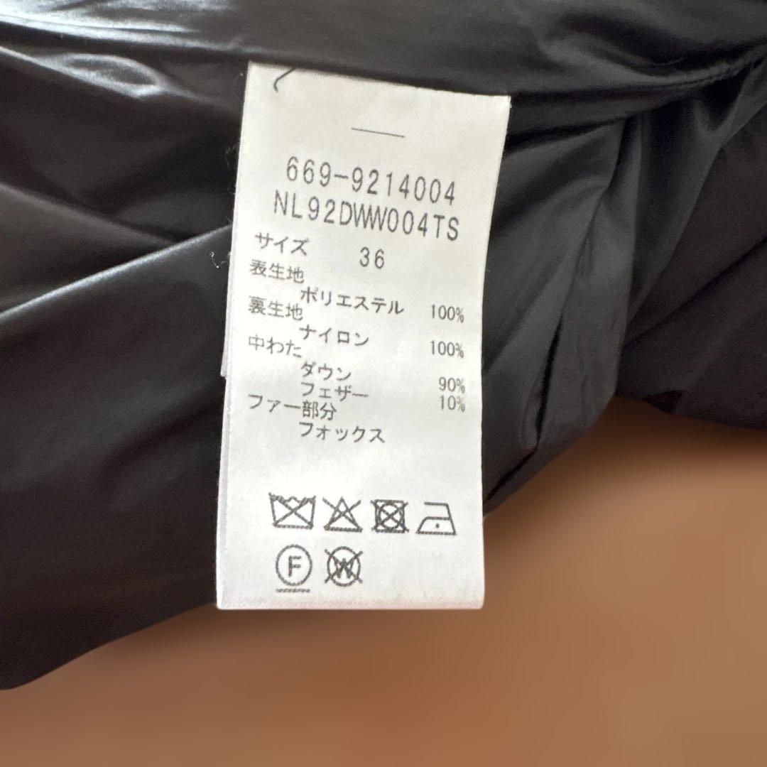 ryo703kato西川 サージロングダウンS 黒　フォックスファー