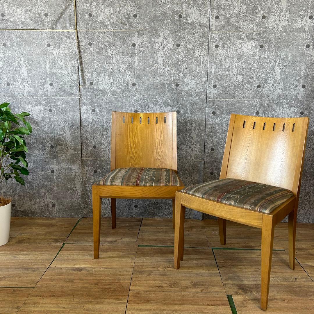 ꧁カリモク家具 karimoku꧂ダイニングチェア2脚 食卓椅子 いす イス