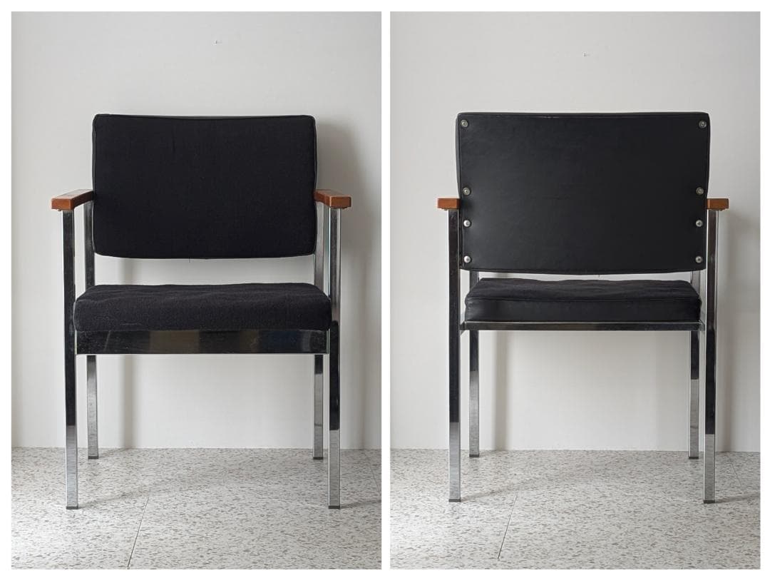 70s ビンテージ オカムラ メタルフレーム アームチェア ミッドセンチュリー