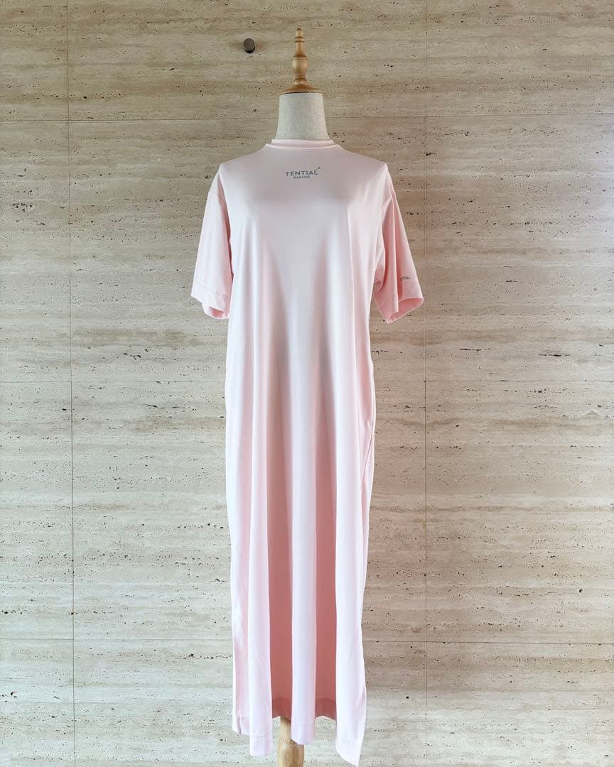 【TENTIAL】新品！ワンピース　ルームウェア　ピンク　Lサイズ