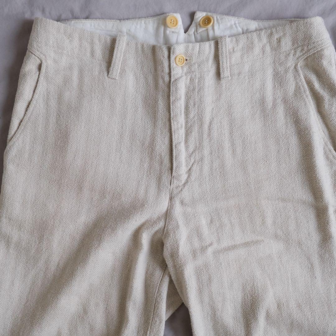nest Robe CONFECT 日本製 コットンリネンパンツ オフホワイト