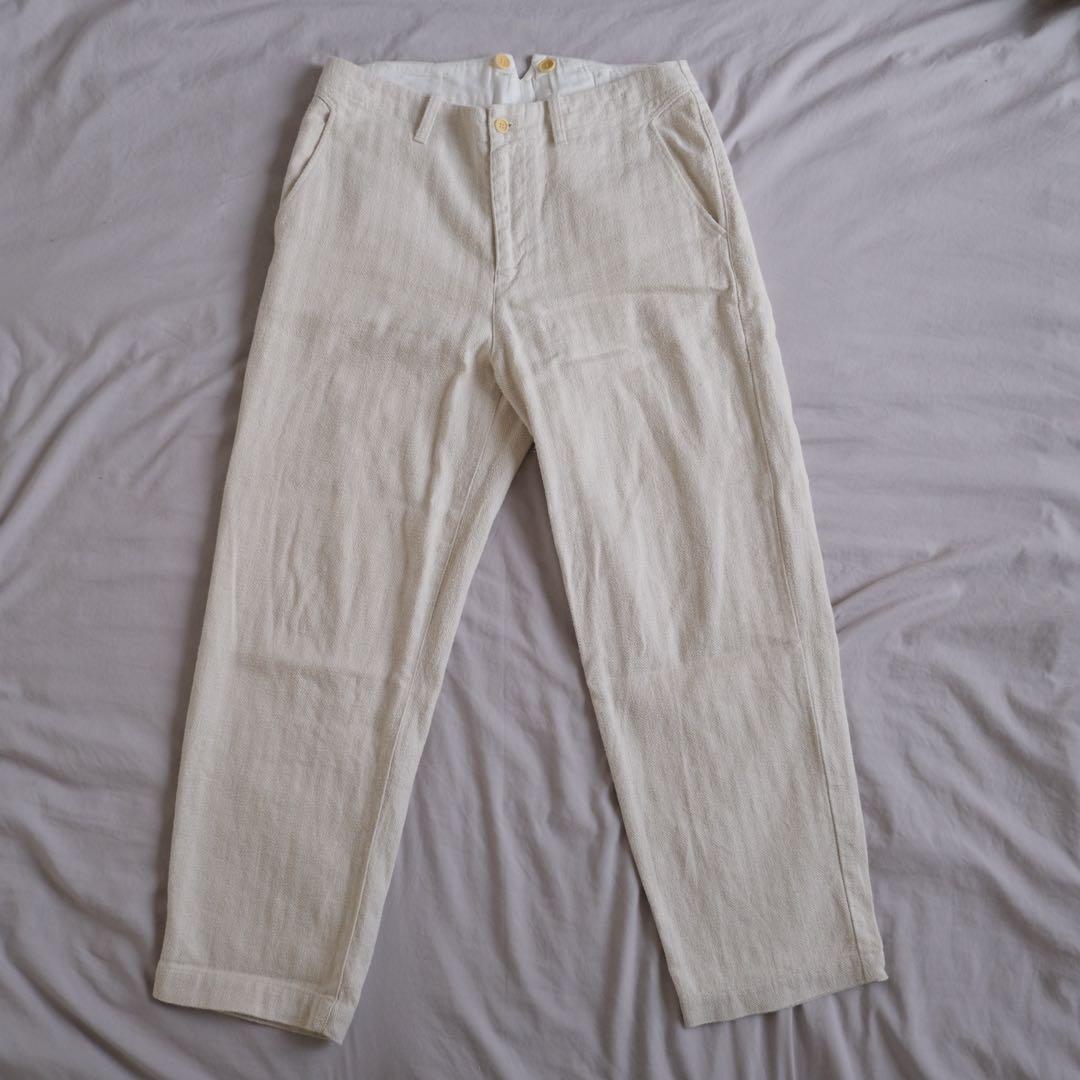 nest Robe CONFECT 日本製 コットンリネンパンツ オフホワイト