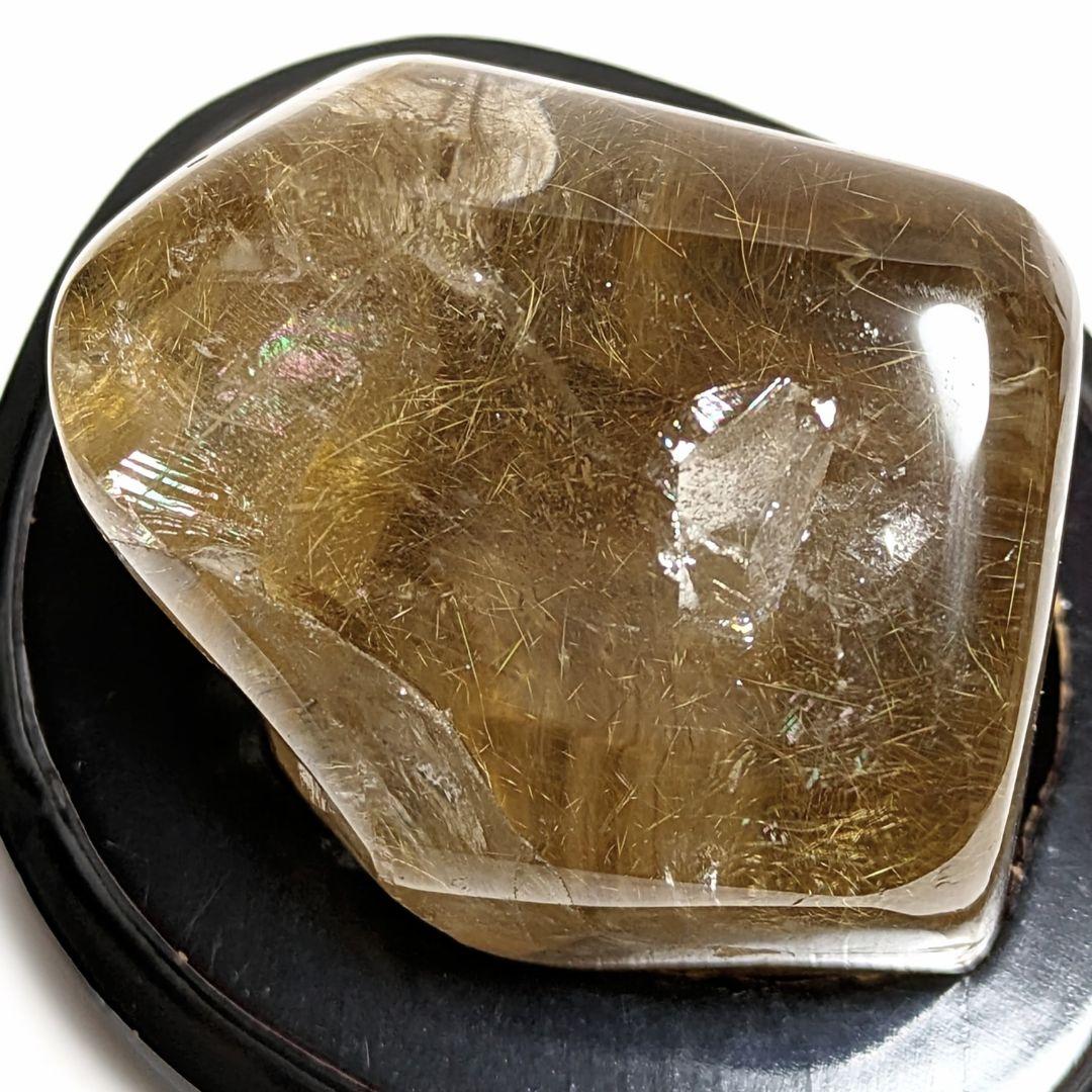 天然石　太陽ルチル　タイチンルチル　原石　置物