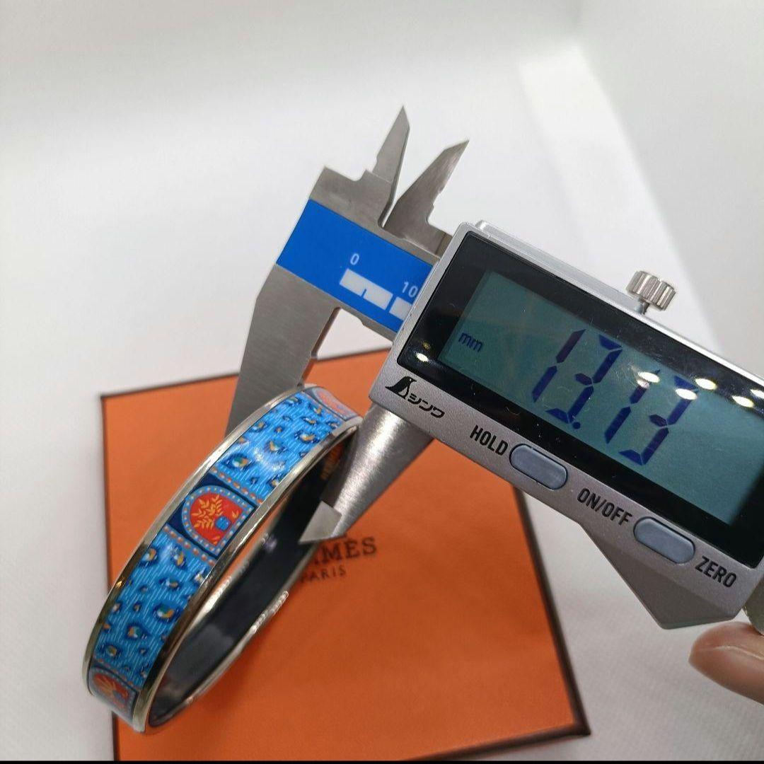 極美品✨️袋付　HERMES　エルメス　エマイユ　ブレスレット　青