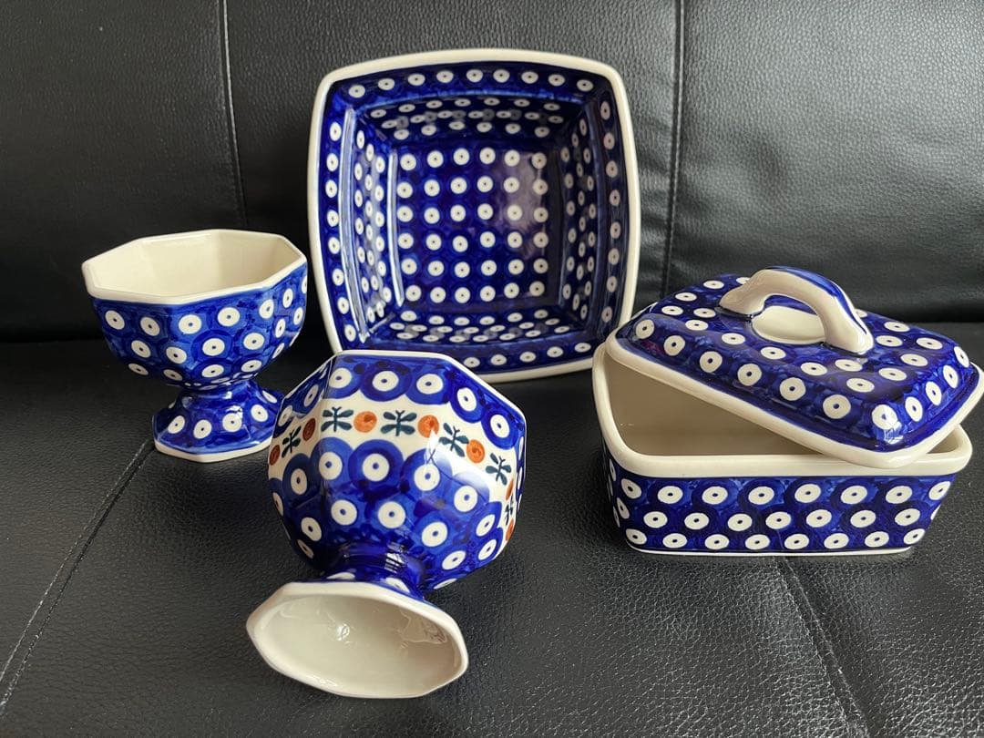 ポーランド陶器 食器4点 未使用品