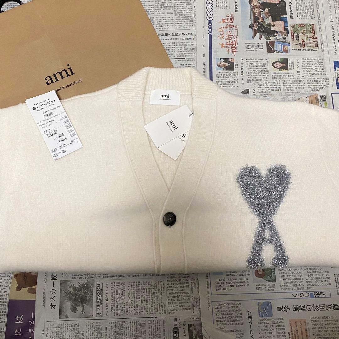 限定品 定価10.5万 AMI PARIS カーディガン ニット スウェット