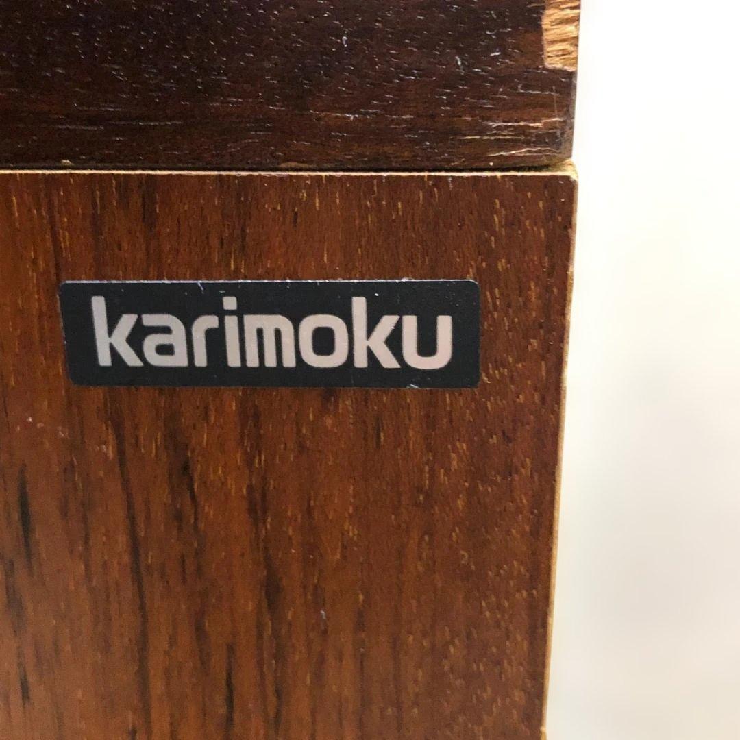 送料無料【希少3面ガラス採光】カリモク 飾り棚 コレクションボード 250709