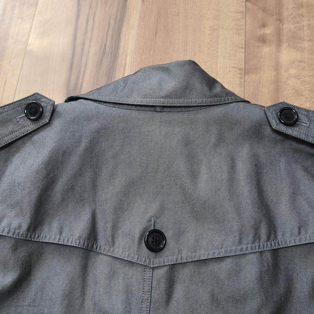 BURBERRY　BLACKLABEL　グレー ダブルブレスト トレンチコート