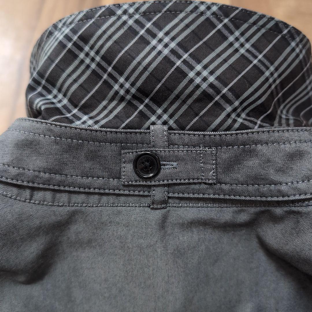 BURBERRY　BLACKLABEL　グレー ダブルブレスト トレンチコート