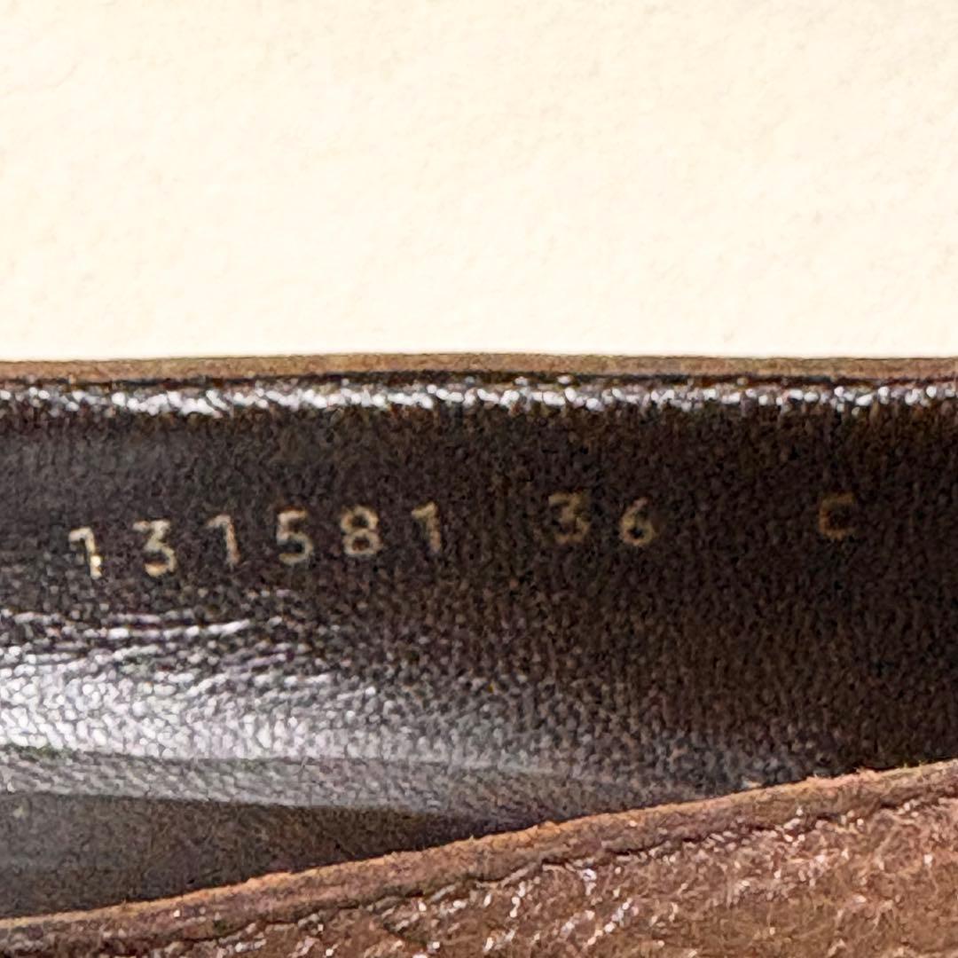 GUCCI GG柄 ポインテッドトゥパンプス 36 (23cm)