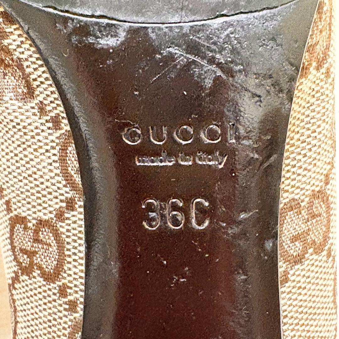 GUCCI GG柄 ポインテッドトゥパンプス 36 (23cm)