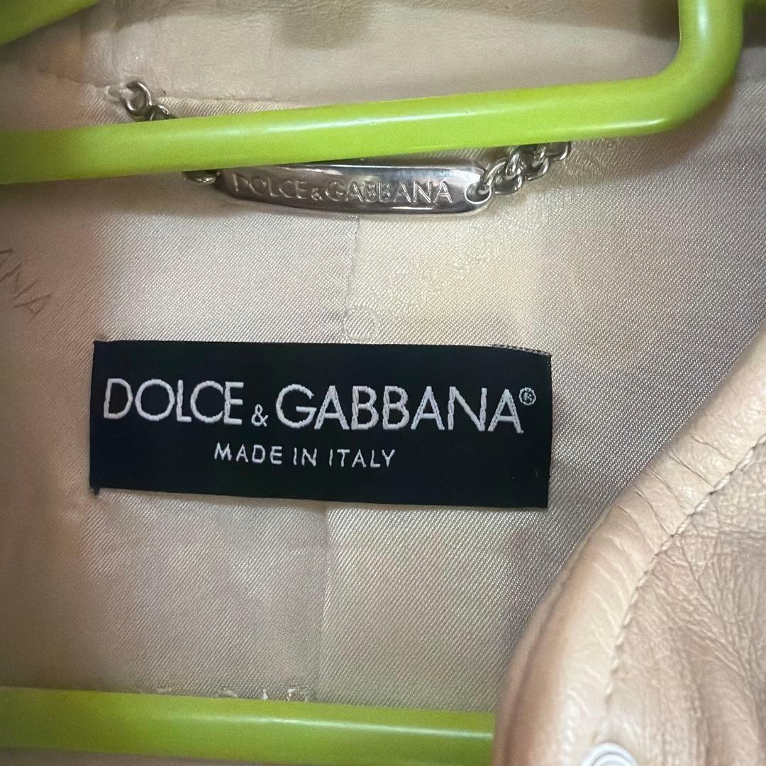 DOLCE&GABBANA レザージャケット ラム革