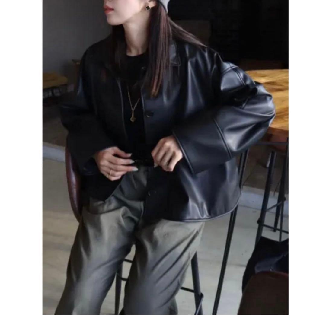 epa エパ eco leather jacket レザージャケット ブルゾン