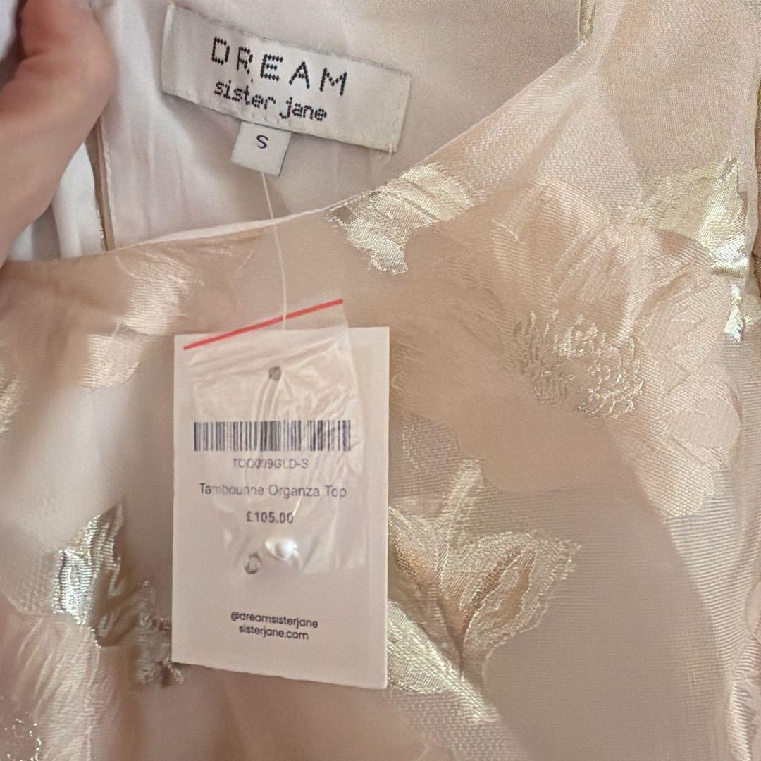 SisterJane オーガンジートップス　ゴールド