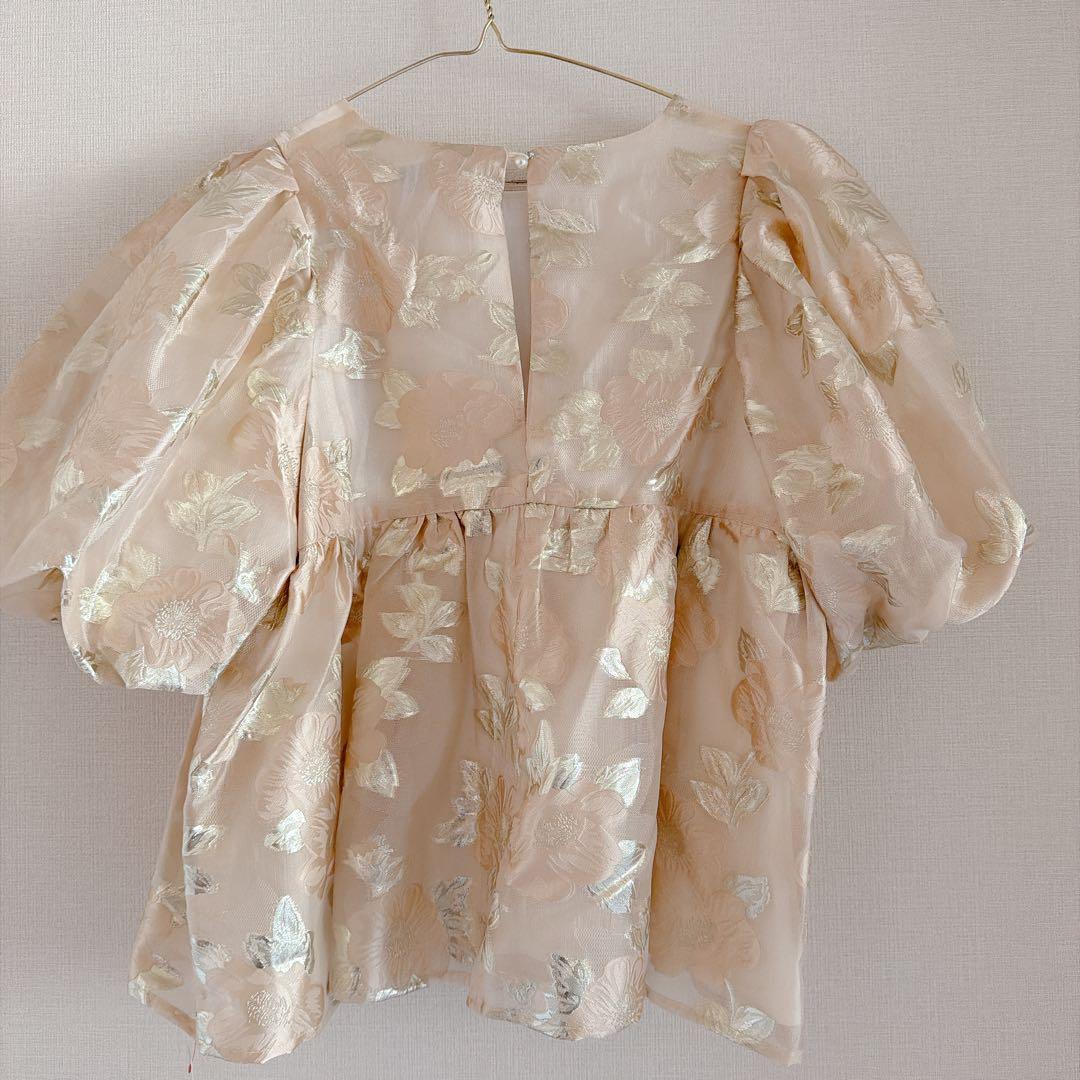 SisterJane オーガンジートップス　ゴールド