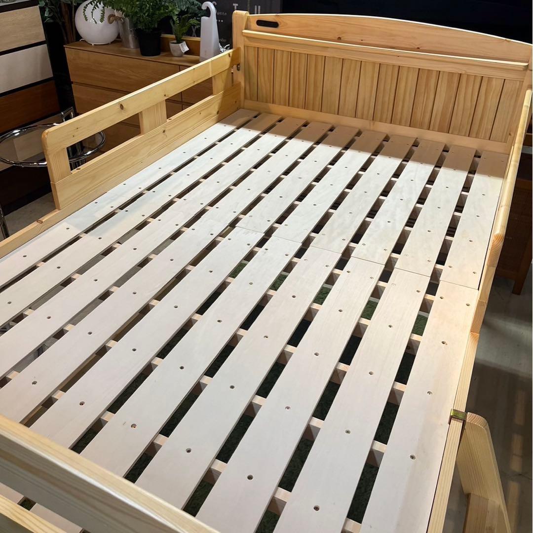 ロフトベッド　ロータイプ　木製　セミダブル