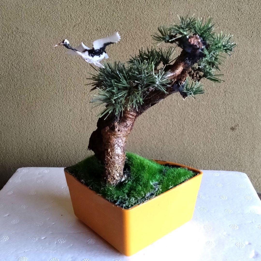 人工盆栽 フェイクグリーン ハンドメイド インテリア 松の木 模型 模造