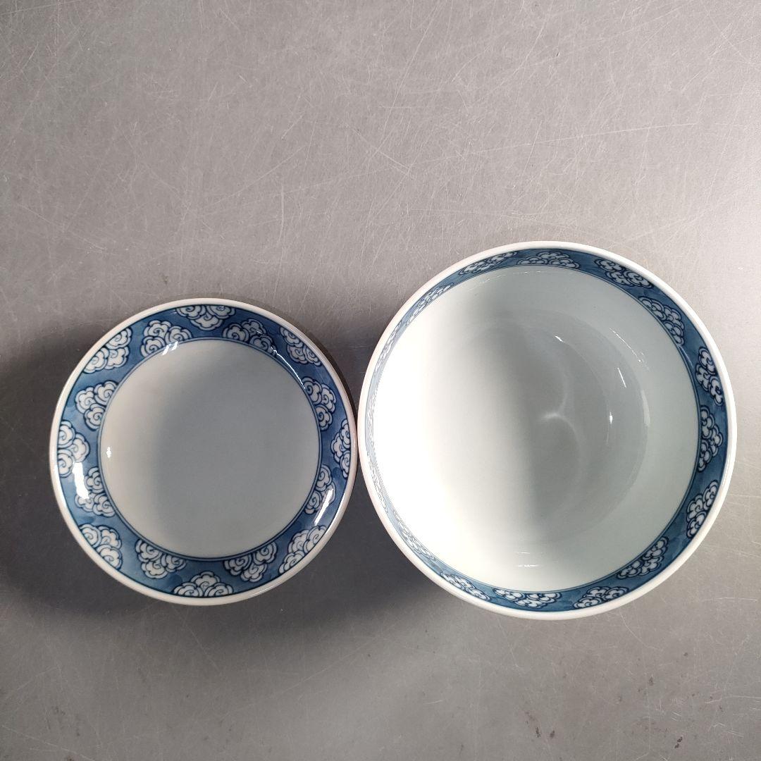 A1352-1/有田焼/源右衛門窯/染錦瑞雲草花紋向付5客/共箱/蓋碗/懐石道具