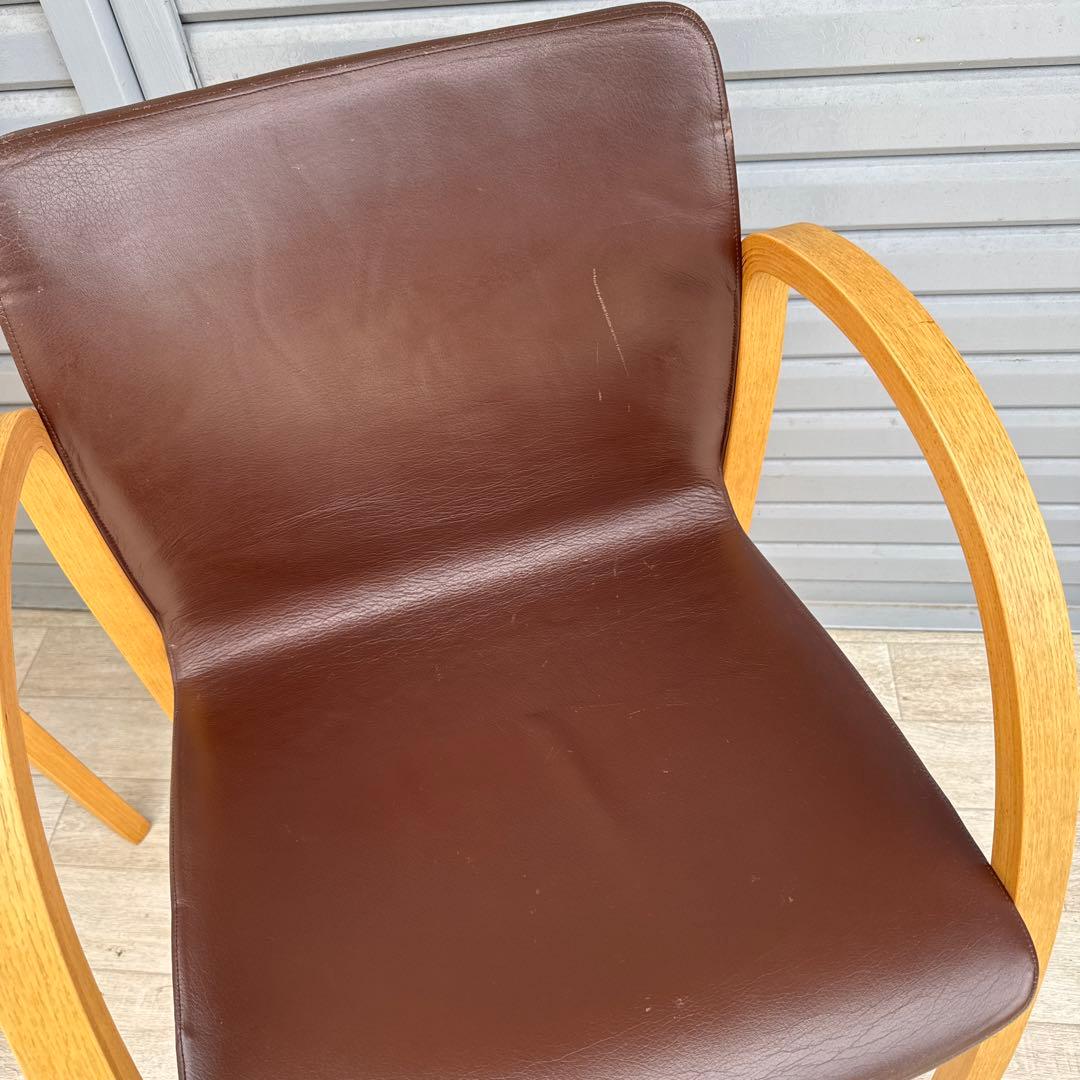 arflex アルフレックス アームチェア 本革 川崎文男 2脚セット