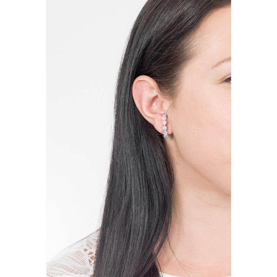 新品 SWAROVSKI Tennis Dluxe ピアス スワロフスキー