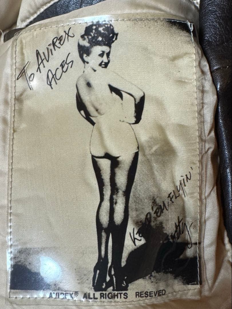 Jun  90s AVIREX A-2 本革フライトジャケット