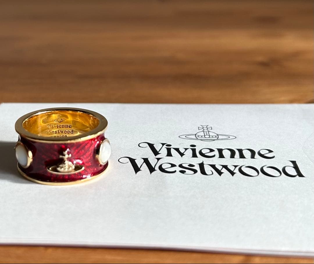 激レア正規品VivienneWestwood キングリング　赤 復刻版Lサイズ