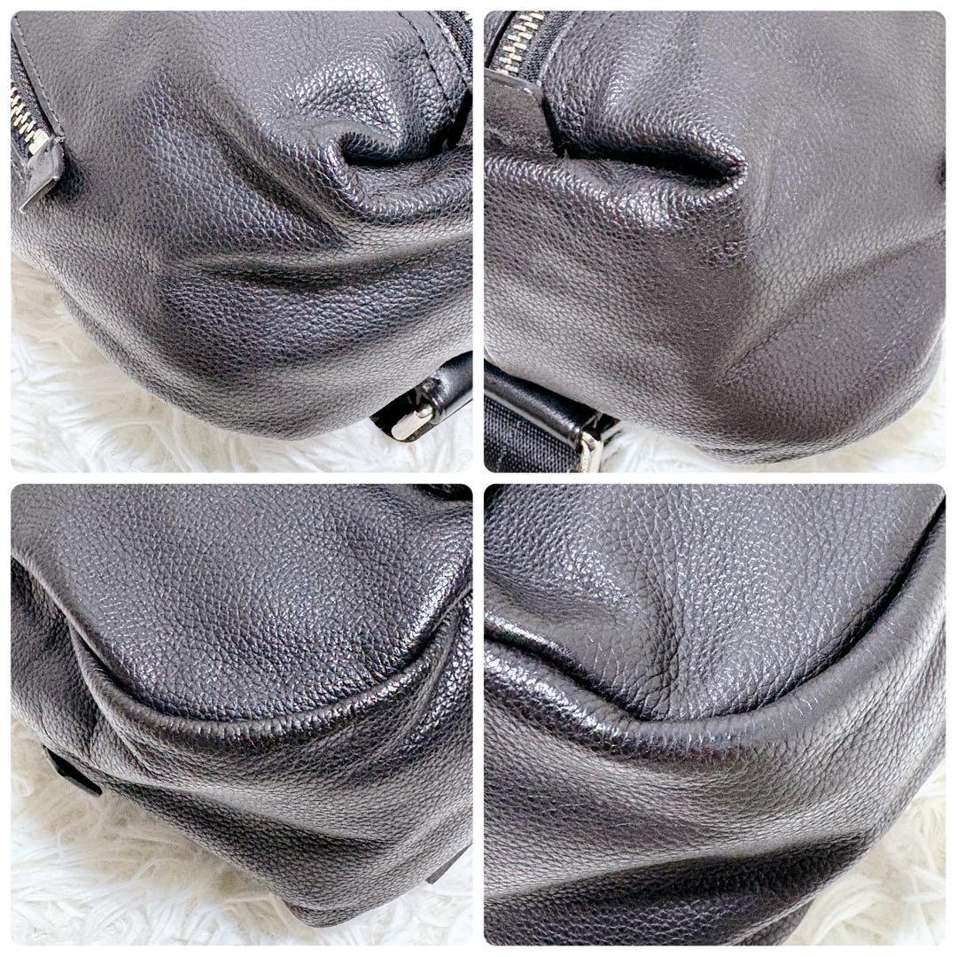 ✨美品✨コーチ トンプソン ショルダーバッグ レザー ブラック 黒 チャーム付