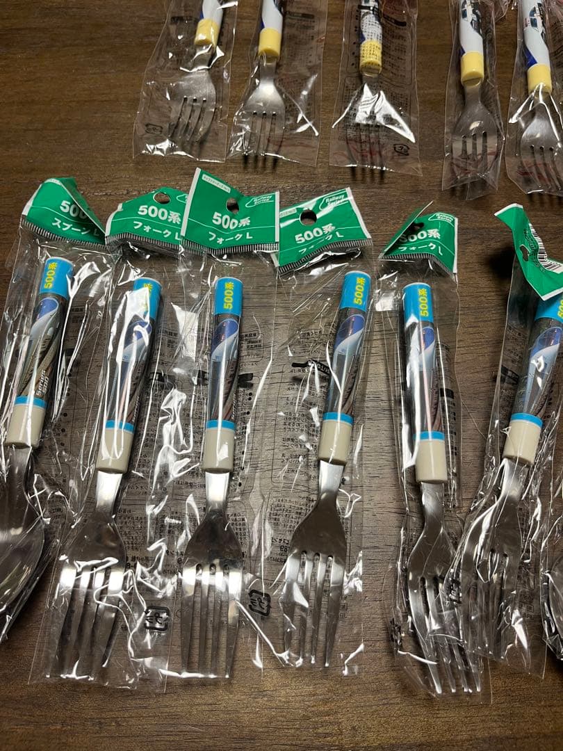 乗り物系　スプーン　フォーク　22本