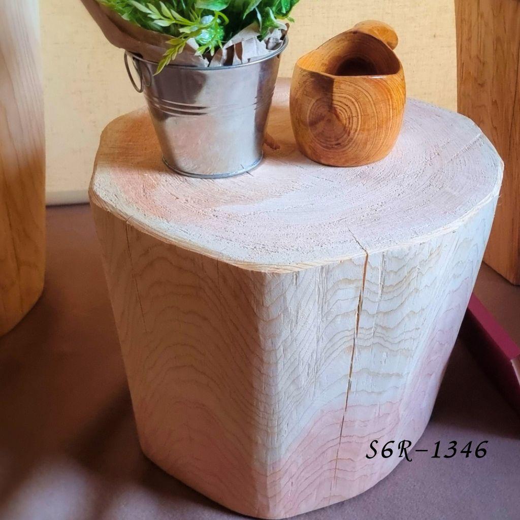 いい香り ナチュラルウッドのテーブル・スツール 無垢無塗装