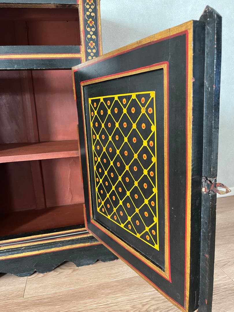 アンティークチェスト　アンティークチェスト　アンティーク花柄