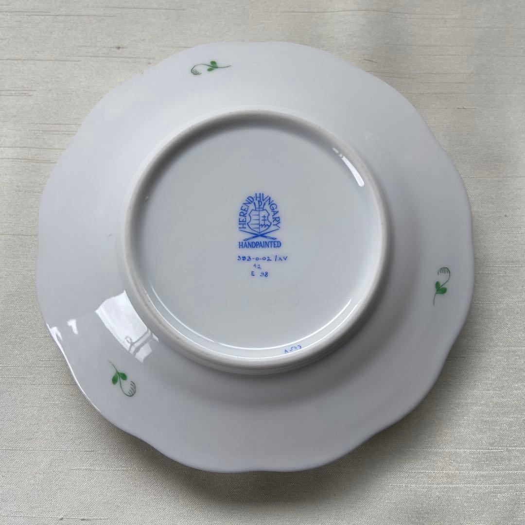 ヘレンド アポニーグリーン バターボックス　バターケース