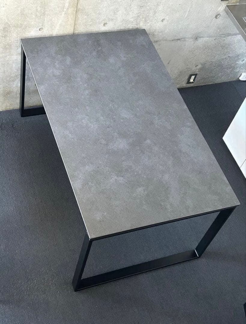極美品♦︎ニトリ　セラミックダイニングテーブル150cm グレー ブラック