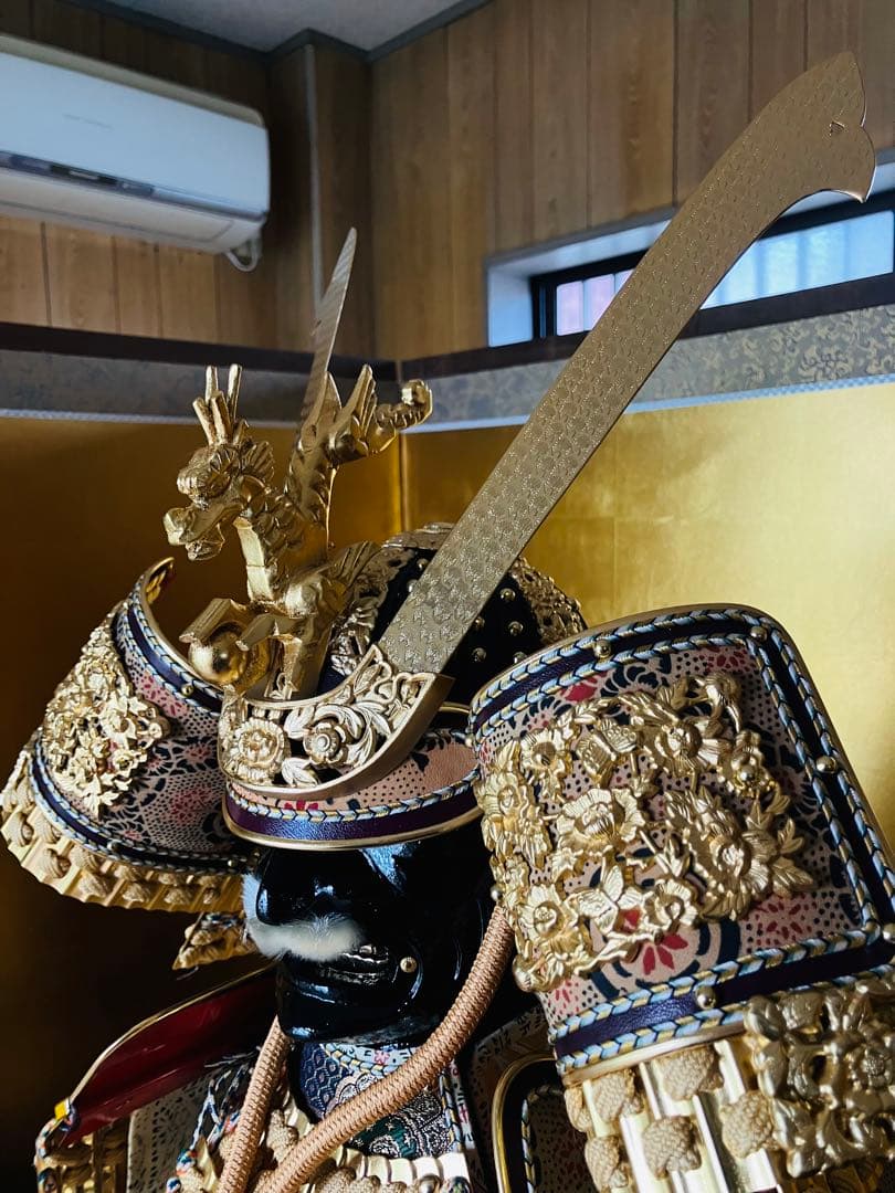 五月人形　鈴甲子雄山 大鎧 正絹１８号