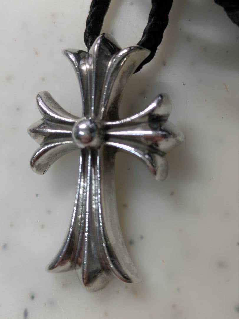 T*O様 クロムハーツ スモールCHクロス レザーブレイド Wボロチップネックレ