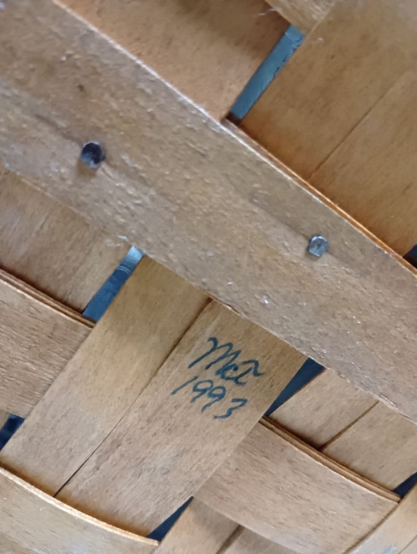 希少　1993年　ロンガーバーガー　大型　ラージサイズ　ランドリー　バスケット