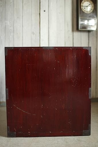 綺麗な丸金具 庄内手許箪笥　時代箪笥　古タンス　引き出し　家具　古家具