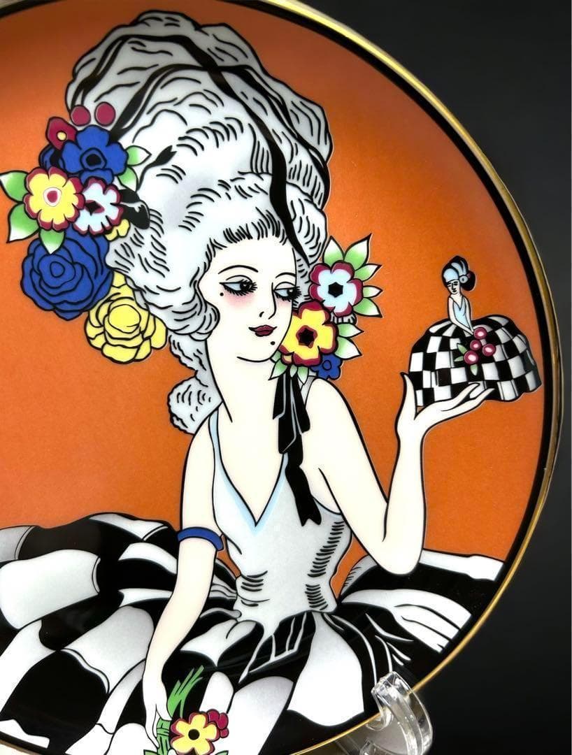 極美品 希少 オールドノリタケ デコレディ プレート ポンパ ドール