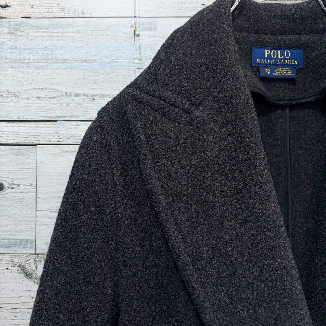 ☆ほぼ未使用☆ポロラルフローレン　ウールブレンドラップコート XS 国内正規