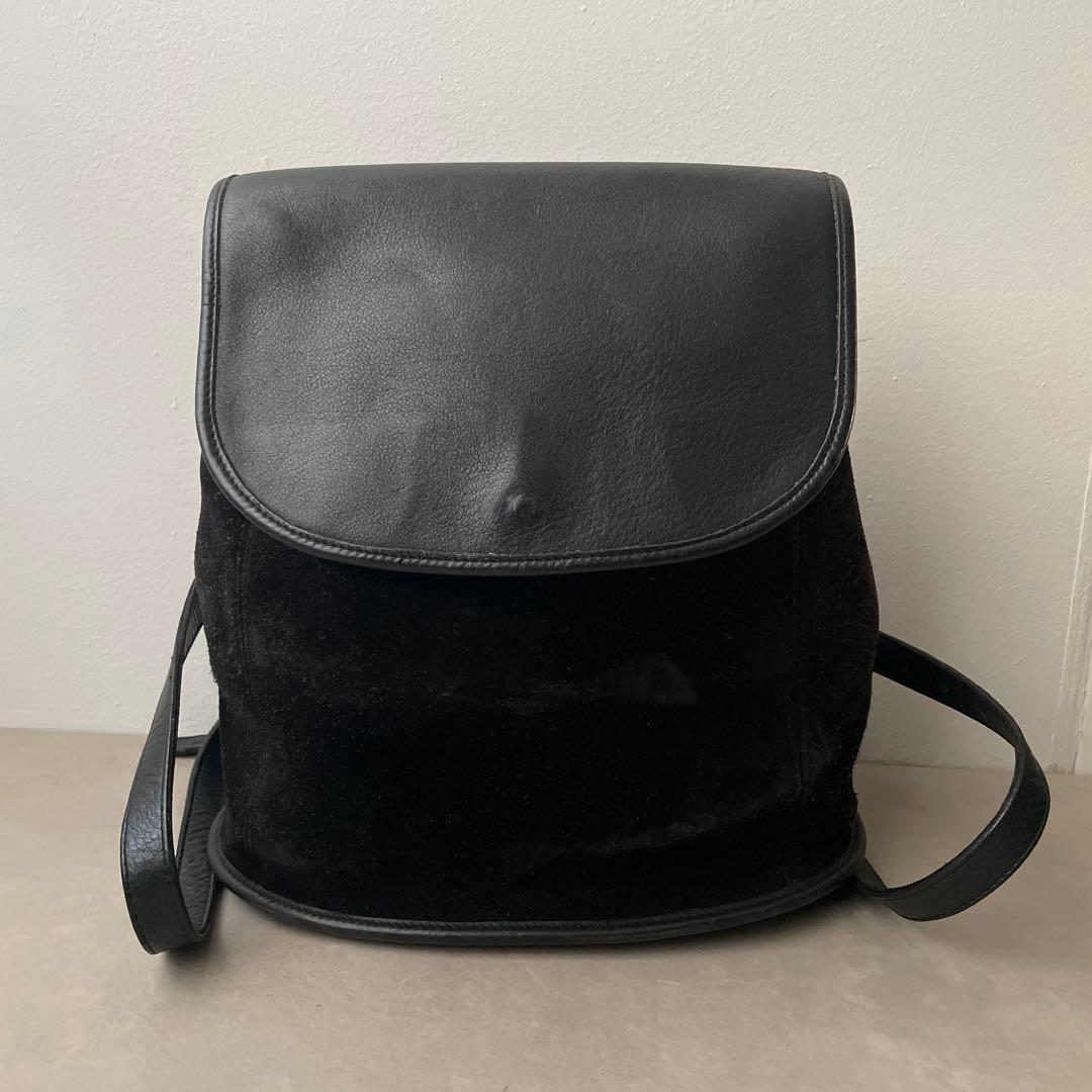 【廃盤】オールドコーチ クラブタンレザー スエード バークレー リュック 黒