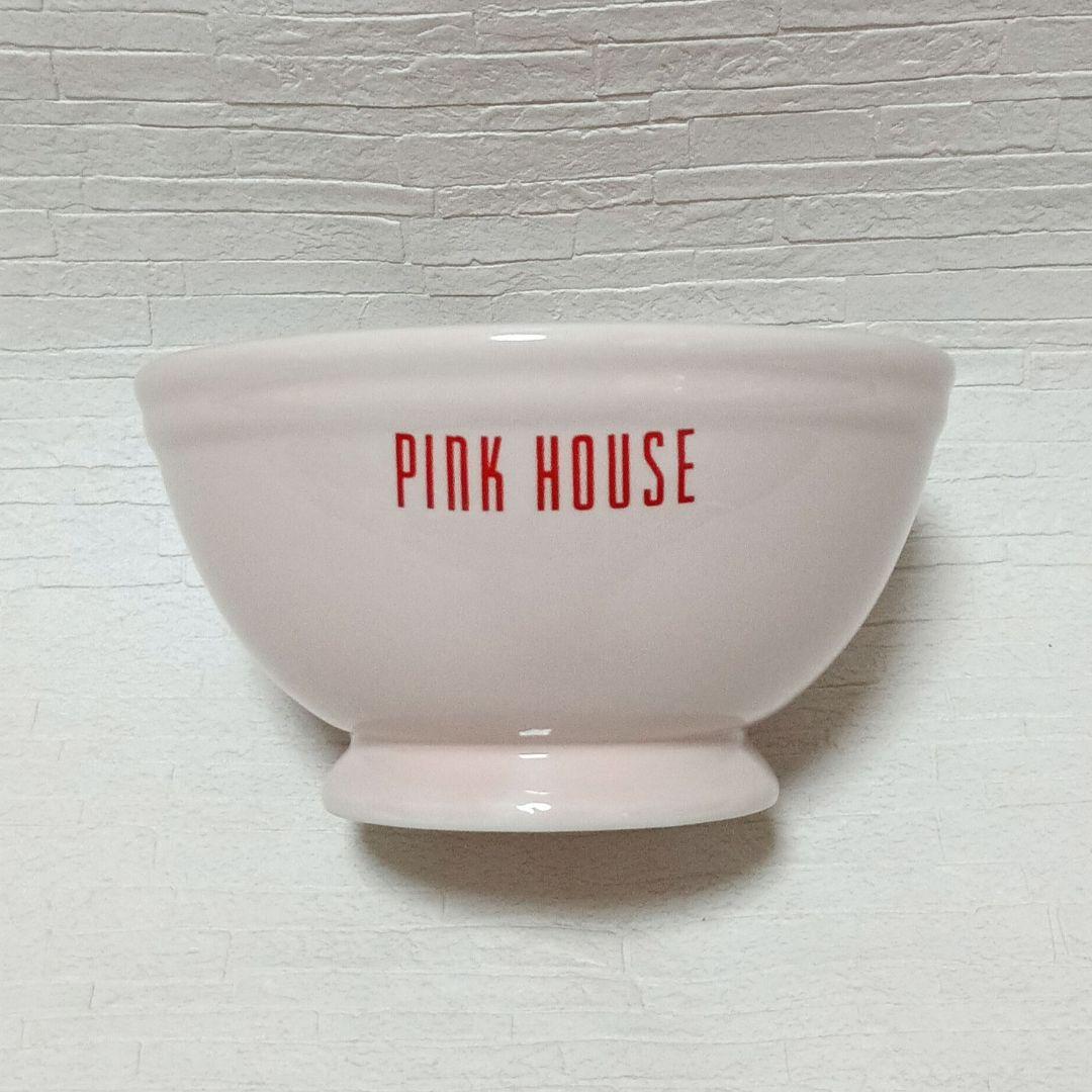 PINK HOUSE ピンクハウス カフェオレボウル ロゴ ホワイト/ピンク