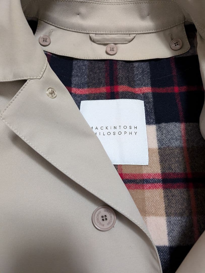 インナー取り外し可　マッキントッシュフィロソフィー　 トレンチコート　フード付き