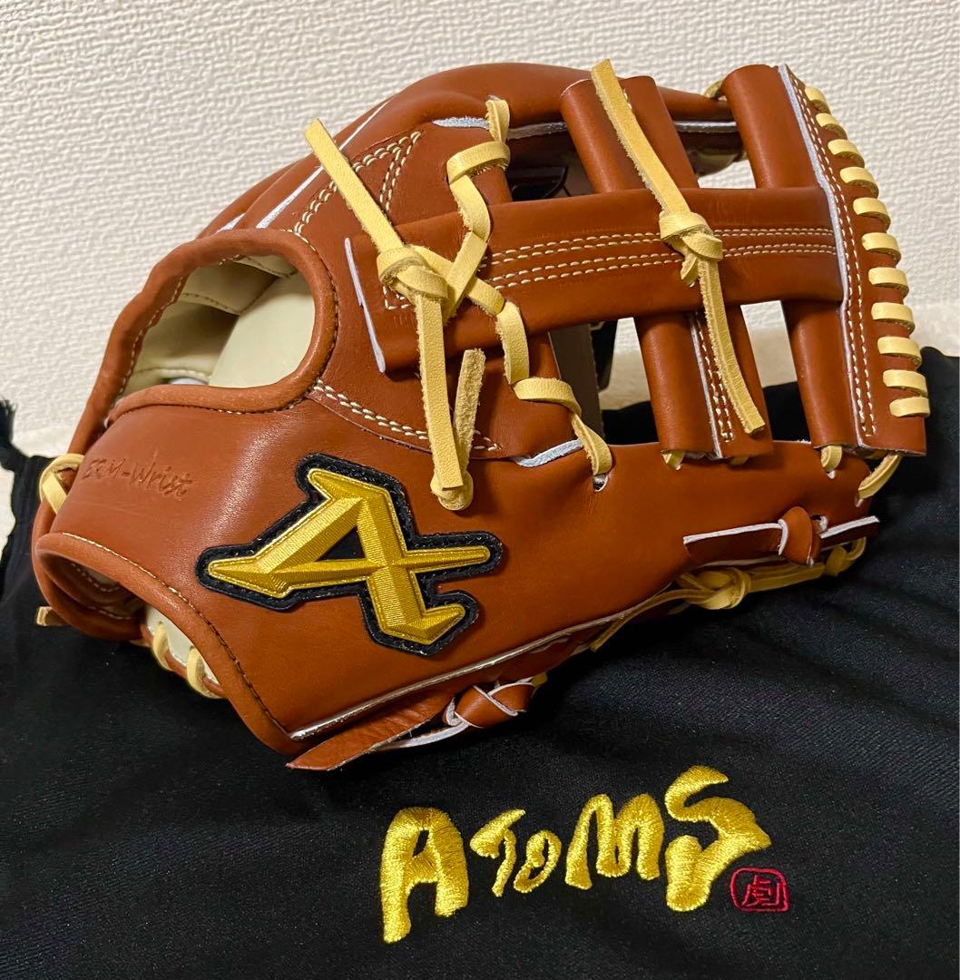 【人気メーカー:良型】　ATOMS　硬式　内野手用　EMR-Wrist