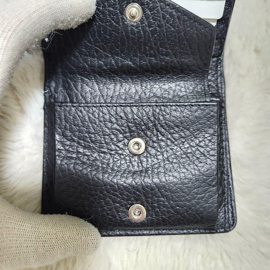 ✨未使用級　付属品完備✨マルジェラ　二つ折り　小銭入れ　ステッチ　カレンダー